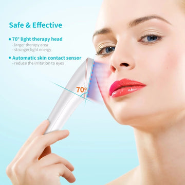 Acne Light Therapy Xpreen Treatment Device: Wireless Rechargeable with Blue Light and Red Light
