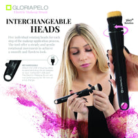 Electric Make-up Brush 10 gears massager: compatible for powder and liquid foundation
