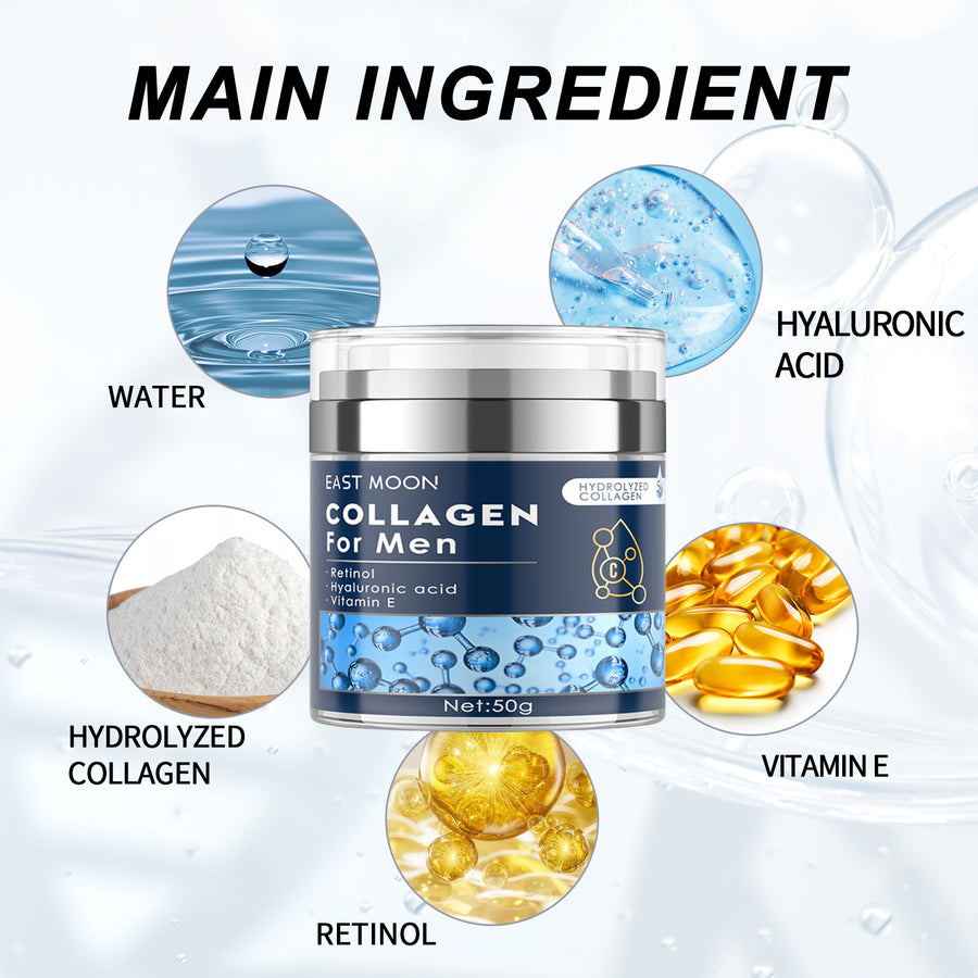 Collagen Cream for Men by EAST MOON (Anti-Aging & Anti-Wrinkles Cream)